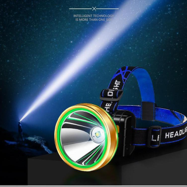 Bright Waterproof Rechargeable Headlamp - High-Power LED for Camping & Hunting