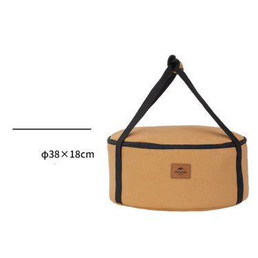 Rugged Canvas Camping Bucket Bag - Heavy Duty Outdoor Gear Organizer