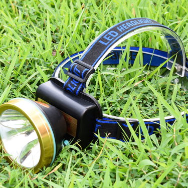 Bright Waterproof Rechargeable Headlamp - High-Power LED for Camping & Hunting