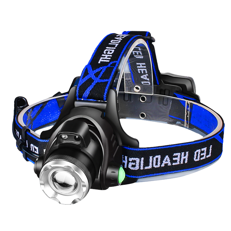 Powerful LED Headlamp – Rechargeable, Waterproof & Zoomable Tactical Head Torch for Camping, Fishing & Hiking