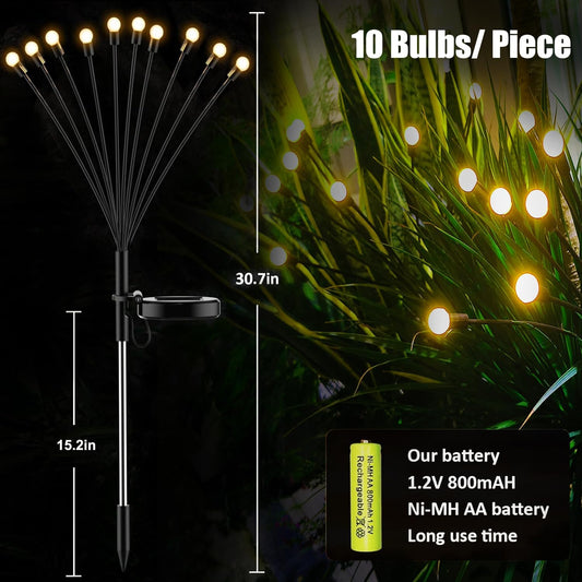 Vozonn™ Firefly Glow - Solar Powered Swaying Garden Lights