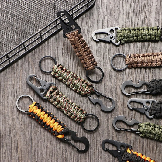 Vozonn™ Tactical Paracord Keychain – Heavy Duty Military Grade Carabiner